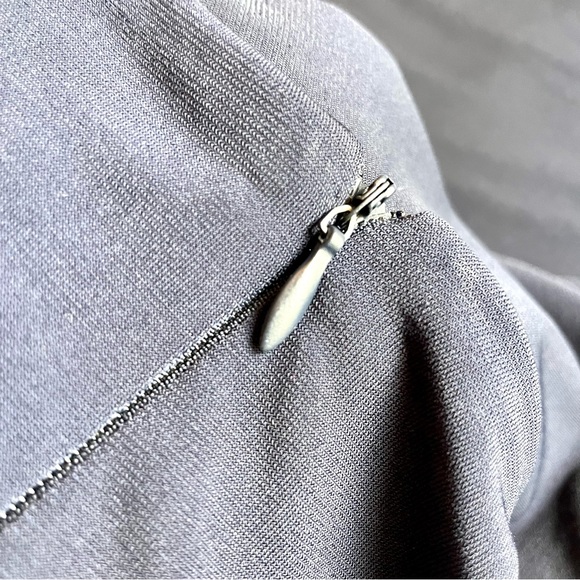 Enfocus Studio Sleeveless Cowl Neck Wide Leg Jumpsuit Navy Size 8 - Picture 6 of 6